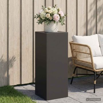 Supporto per piante Nero 30 x 30 x 80 cm Acciaio
