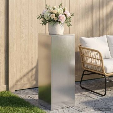 Supporto per piante Argento 30 x 30 x 80 cm Acciaio