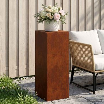 Supporto per piante Ruggine 30 x 30 x 80 cm Acciaio Corten