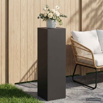 Supporto per piante Nero 30 x 30 x 100 cm Acciaio
