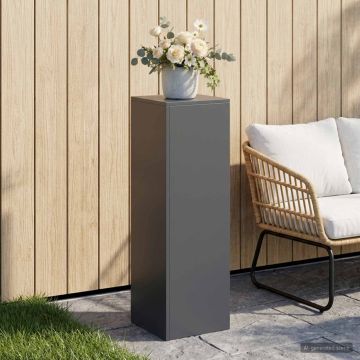 Supporto per piante Antracite 30 x 30 x 100 cm Acciaio Inox