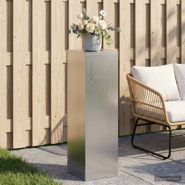 Supporto per piante Argento 30 x 30 x 100 cm Acciaio