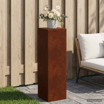 Supporto per piante Ruggine 30 x 30 x 100 cm Acciaio Corten