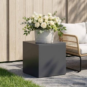 Supporto per piante Antracite 40 x 40 x 40 cm Acciaio Inox