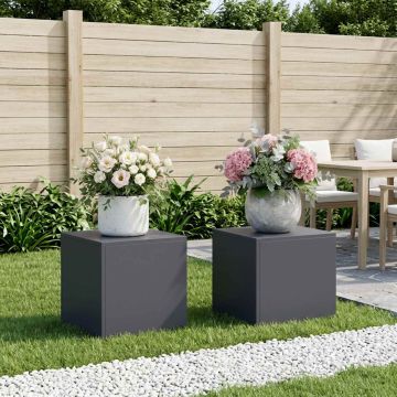 Supporto per piante 2 pcs Antracite 40 x 40 x 40 cm