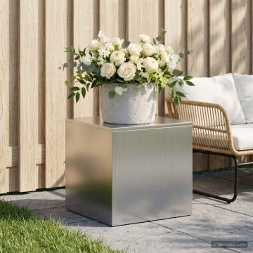 Supporto per piante Argento 40 x 40 x 40 cm Acciaio