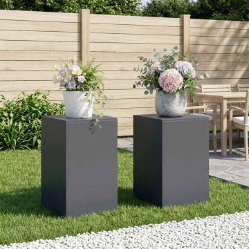 Supporto per piante 2 pcs Antracite 40 x 40 x 60 cm