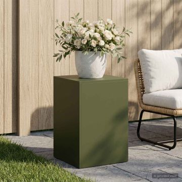 Supporto per piante Verde Oliva 40 x 40 x 60 cm Acciaio Corten