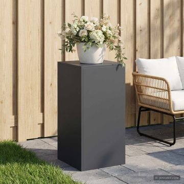 Supporto per piante Antracite 40 x 40 x 80 cm Acciaio Inox