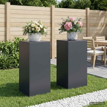 Supporto per piante 2 pcs Antracite 40 x 40 x 80 cm