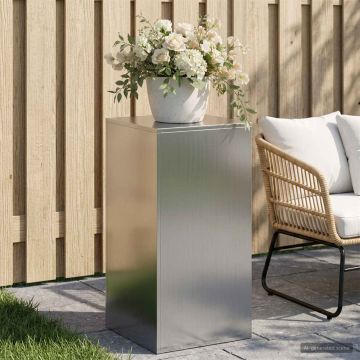 Supporto per piante Argento 40 x 40 x 80 cm Acciaio