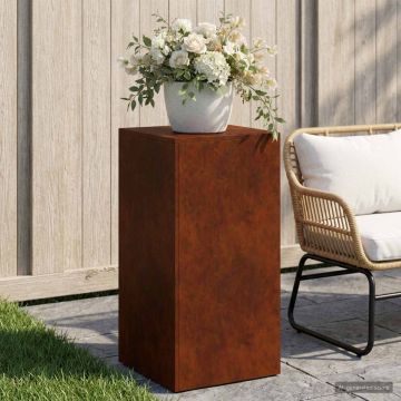Supporto per piante Ruggine 40 x 40 x 80 cm Acciaio Corten