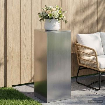 Supporto per piante Argento 40 x 40 x 100 cm Acciaio