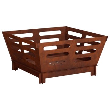 Focolare Ruggine 60 x 60 x 30 cm Acciaio Corten
