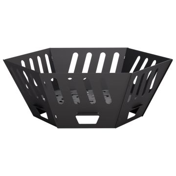 Focolare Nero 60 x 60 x 23 cm Acciaio