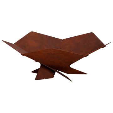 Focolare Ruggine 53 x 53 x 18,5 cm Acciaio Corten