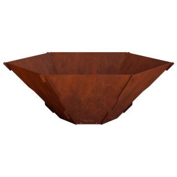 Focolare Ruggine 58,5 x 51,5 x 19,5 cm Acciaio Corten