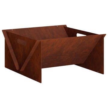 Focolare Ruggine 40 x 40 x 20 cm Acciaio Corten