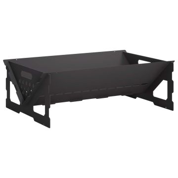 Focolare Nero 60 x 40 x 20 cm Acciaio
