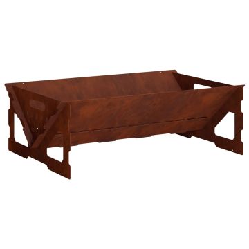 Focolare Ruggine 60 x 40 x 20 cm Acciaio Corten