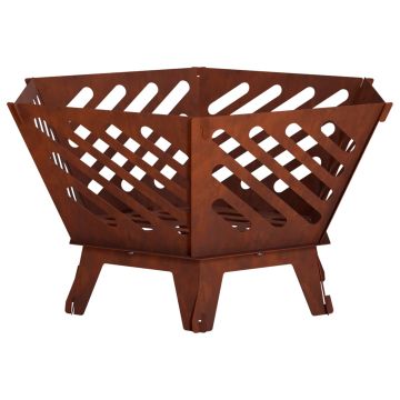Focolare Ruggine 60 x 53 x 30 cm Acciaio Corten