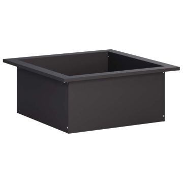 Anello per Focolare Nero 90 x 90 x 25 cm Acciaio