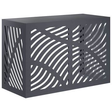 Copertura per condizionatore d'aria Antracite 90 x 40 x 60 cm