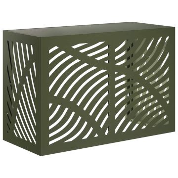 Copertura per condizionatore d'aria Verde Oliva 90 x 40 x 60 cm