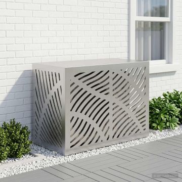 Copertura per condizionatore d'aria Argento 100 x 50 x 70 cm