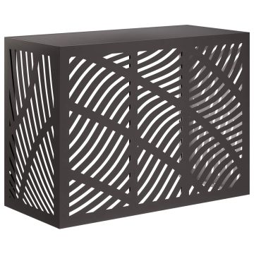 Copertura per condizionatore d'aria Nero 110 x 50 x 80 cm