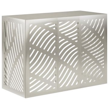 Copertura per condizionatore d'aria Argento 110 x 50 x 80 cm