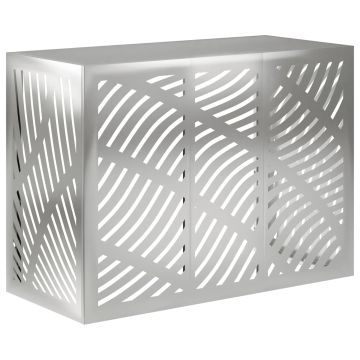 Copertura per condizionatore d'aria Argento 110 x 50 x 80 cm