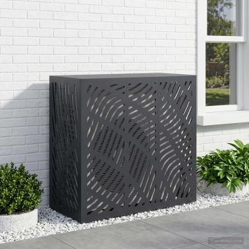 Copertura per condizionatore d'aria Antracite 110 x 50 x 105 cm