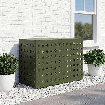 Copertura per condizionatore d'aria Verde Oliva 90 x 40 x 60 cm