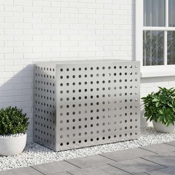 Copertura per condizionatore d'aria Argento 110 x 50 x 80 cm