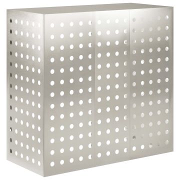 Copertura per condizionatore d'aria Argento 110 x 50 x 105 cm