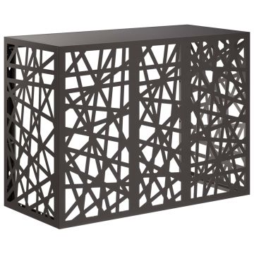 Copertura per condizionatore d'aria Nero 110 x 50 x 80 cm