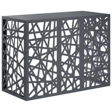 Copertura per condizionatore d'aria Antracite 110 x 50 x 80 cm