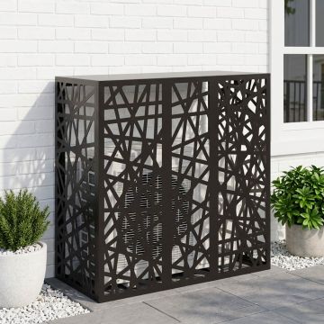 Copertura per condizionatore d'aria Nero 110 x 50 x 105 cm