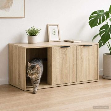 Mobile per gatti Rovere Sonoma 100 x 49 x 45 cm