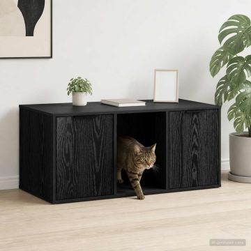 Mobile per gatti Rovere Nero 100 x 49 x 45 cm
