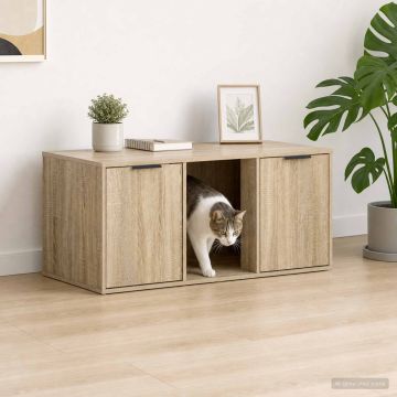 Mobile per gatti Rovere Sonoma 100 x 49 x 45 cm