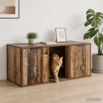 Mobile per gatti Legno antico 100 x 49 x 45 cm