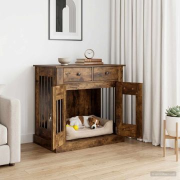 Mobile da cassa per cani Rovere Fumo 80 x 47,5 x 80 cm
