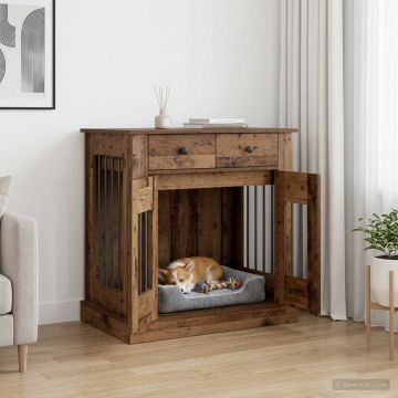 Mobile da cassa per cani Legno antico 80 x 47,5 x 80 cm
