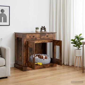 Mobile da cassa per cani Rovere Fumo 90 x 47,5 x 80 cm