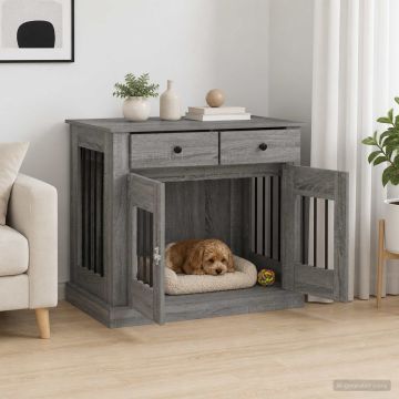 Mobile da cassa per cani Sonoma grigio 90 x 47,5 x 80 cm