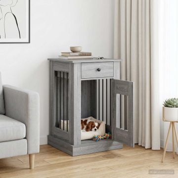 Mobile da cassa per cani Sonoma grigio 50 x 47,5 x 80 cm