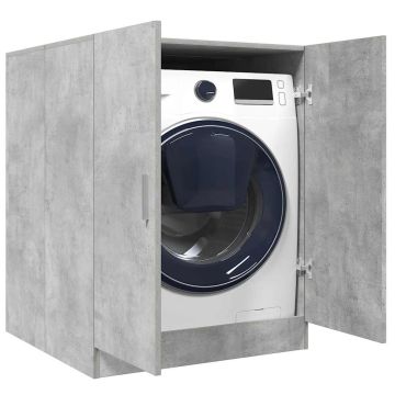 Mobile per Lavatrice Grigio Cemento 71x71,5x91,5 cm