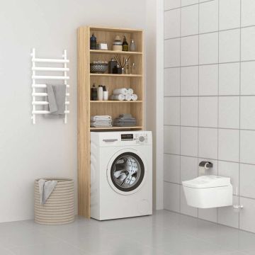 Mobile per Lavatrice Rovere Sonoma 64x24x190 cm